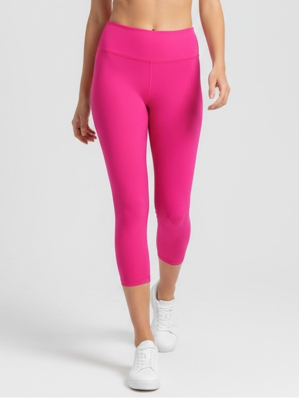 Hot Pink - Align-Like Crop Leggings - Mid Rise - Size S/M